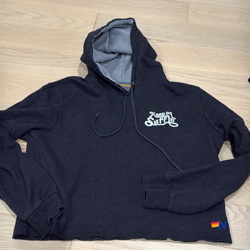 RARE Aviator Nation Keep on Surfing Hoodie L